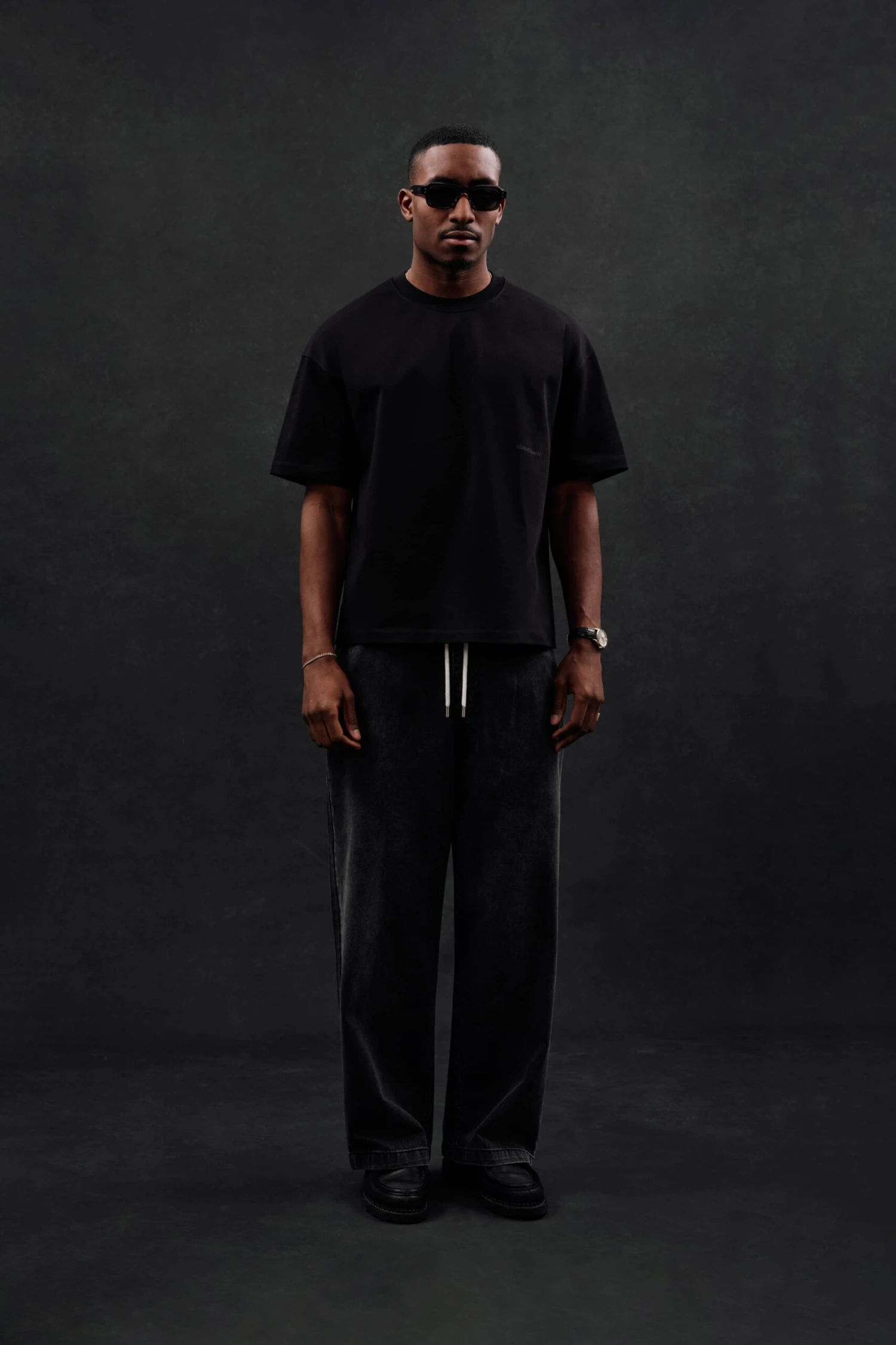 About---blank.com Box T-shirt Black/black - Image 3