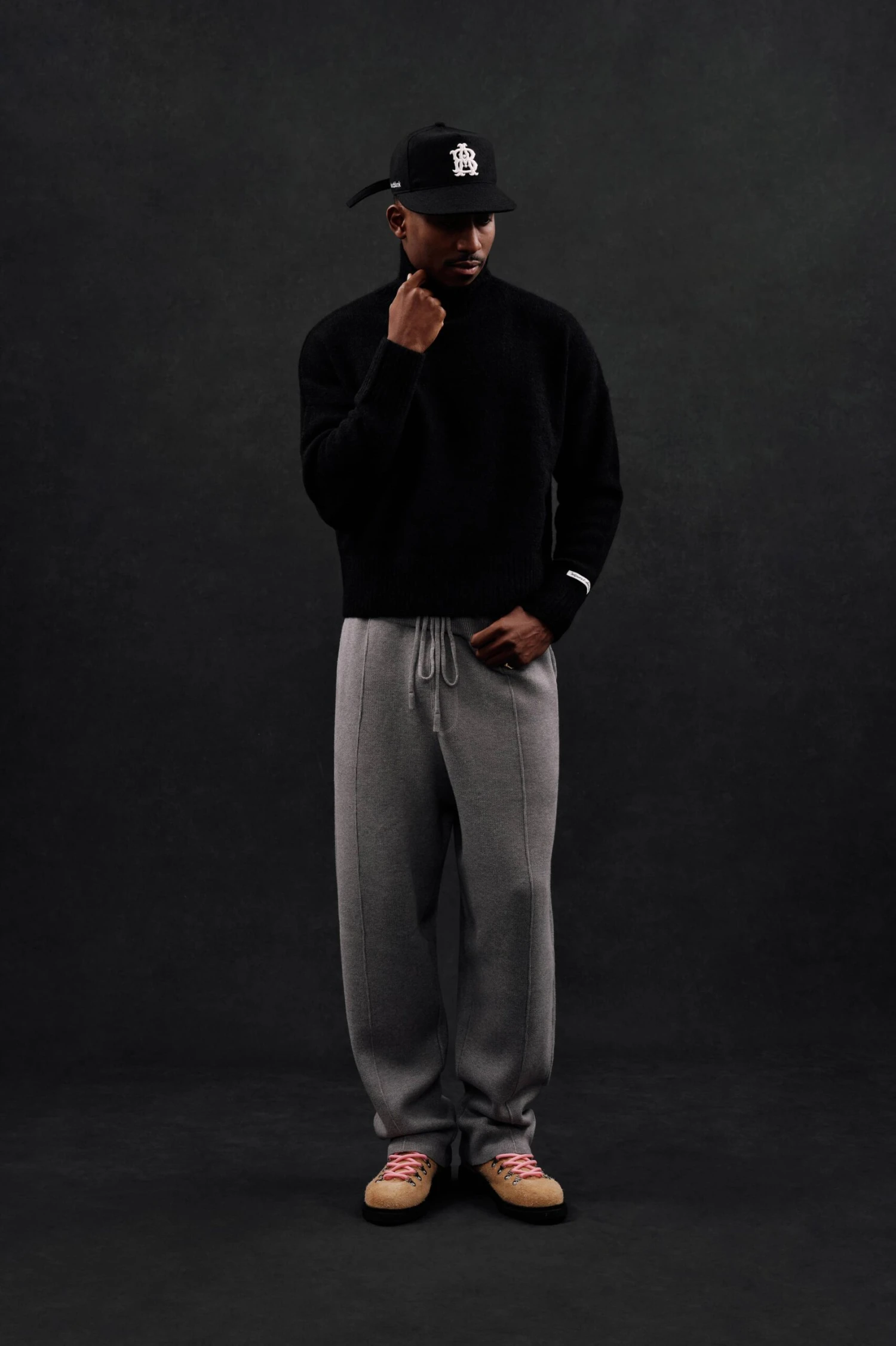 About---blank.com Heavyweight Knitted Sweatpant Grey - Image 2