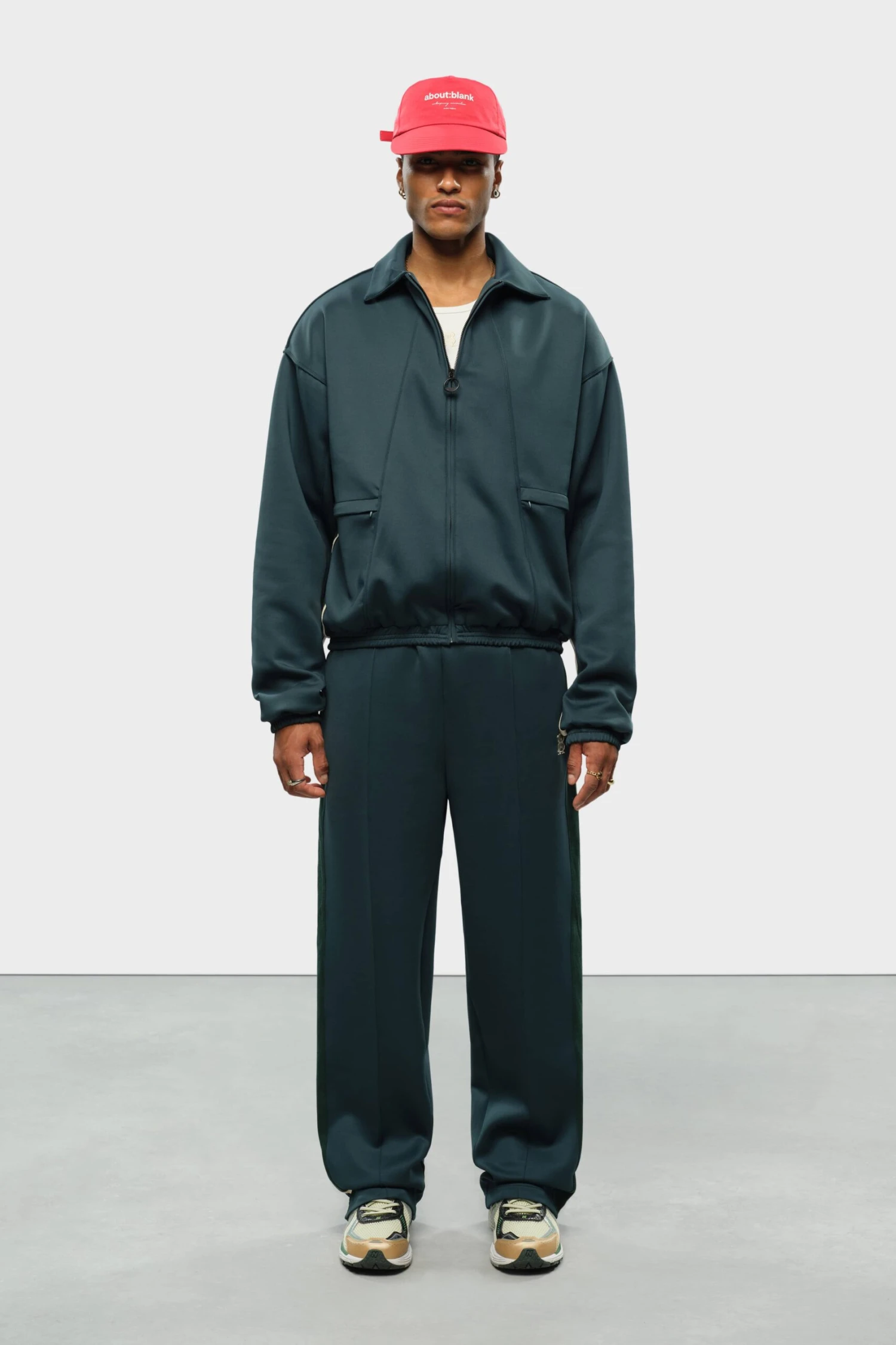 About:blank Monogram Trackpant Epsom Green/ecru - Image 7