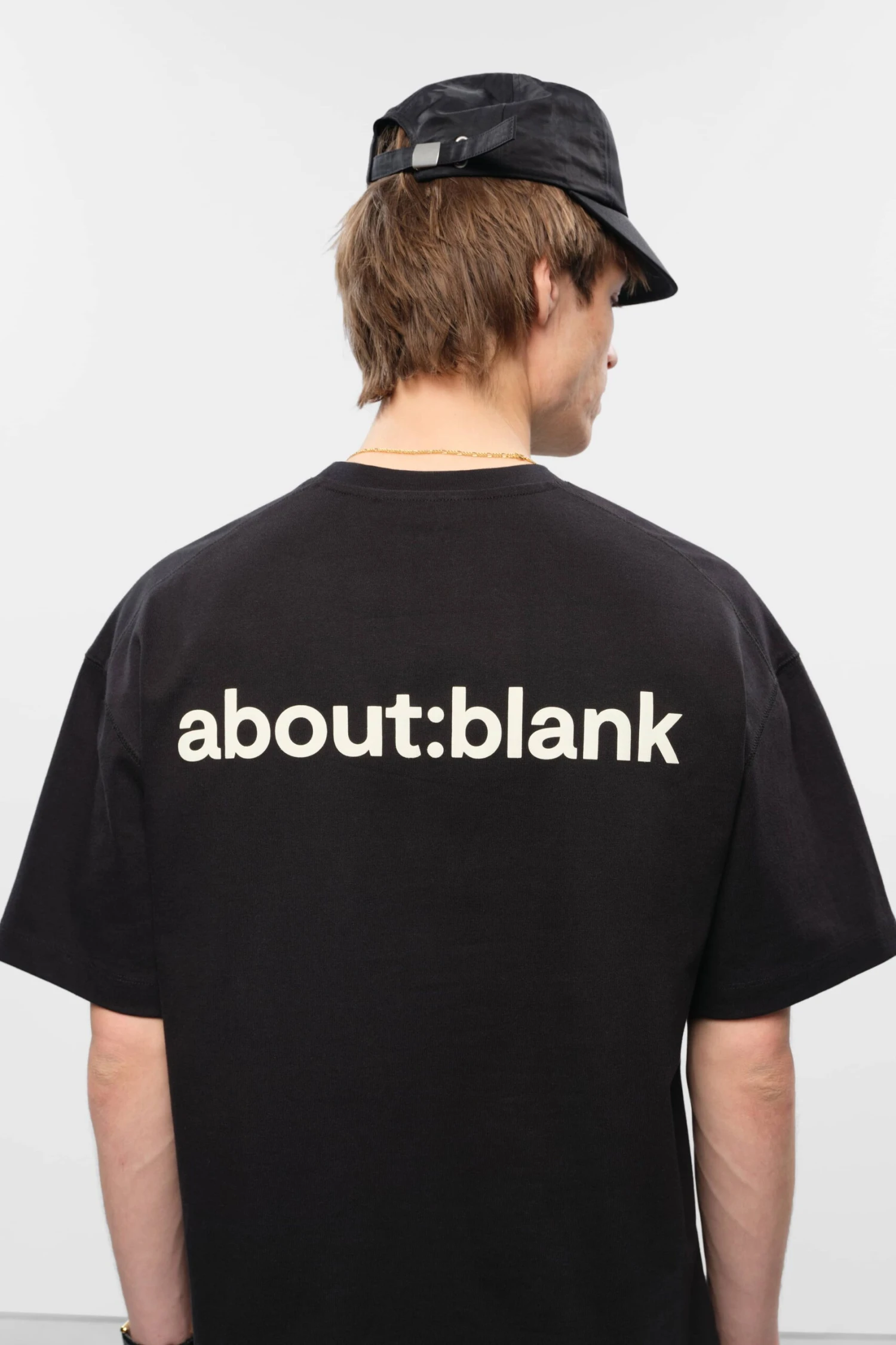 About:blank Reverse T-shirt Black/ecru - Image 4
