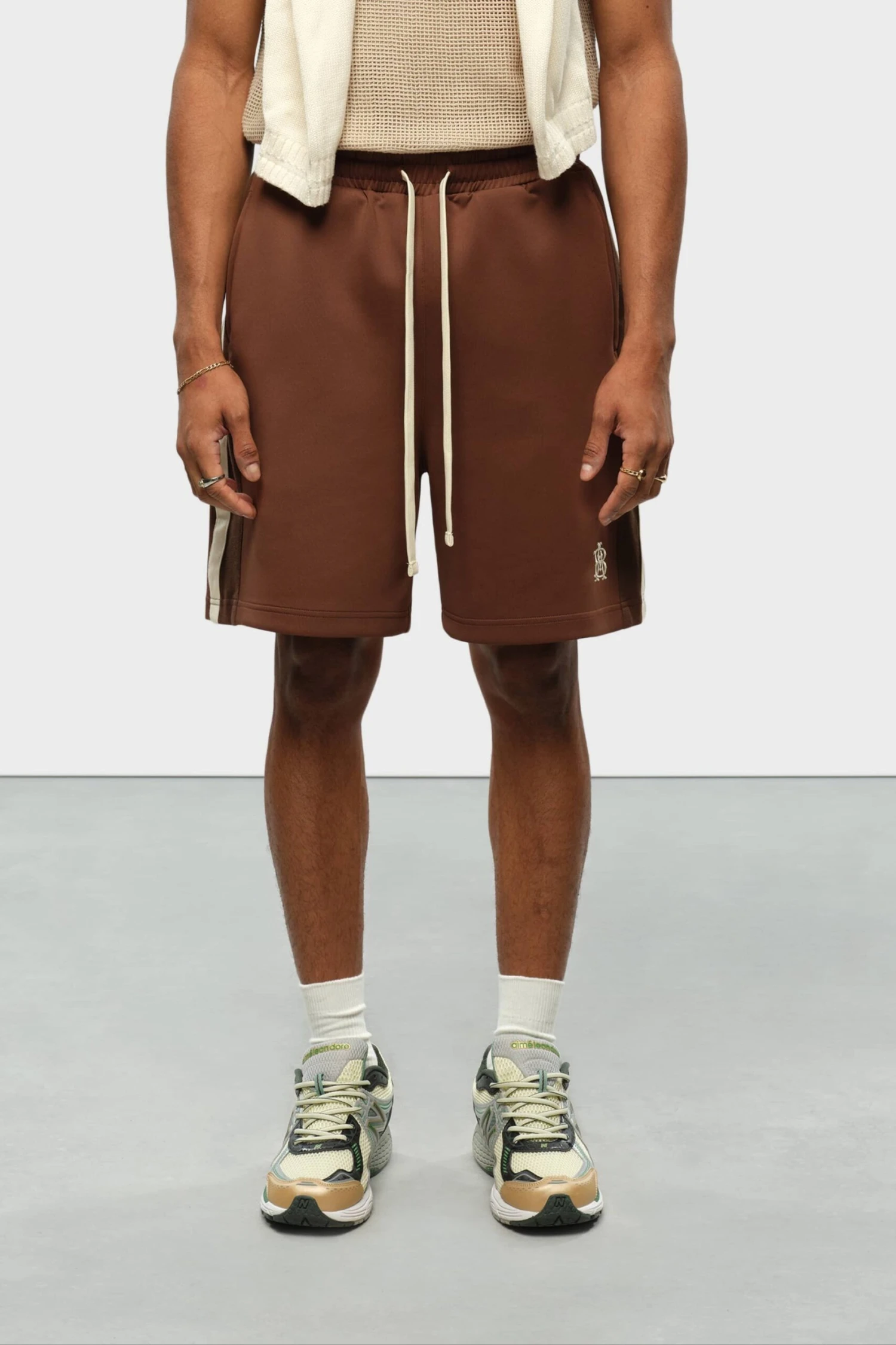 Monogram Track Short Brown/ecru - Image 2