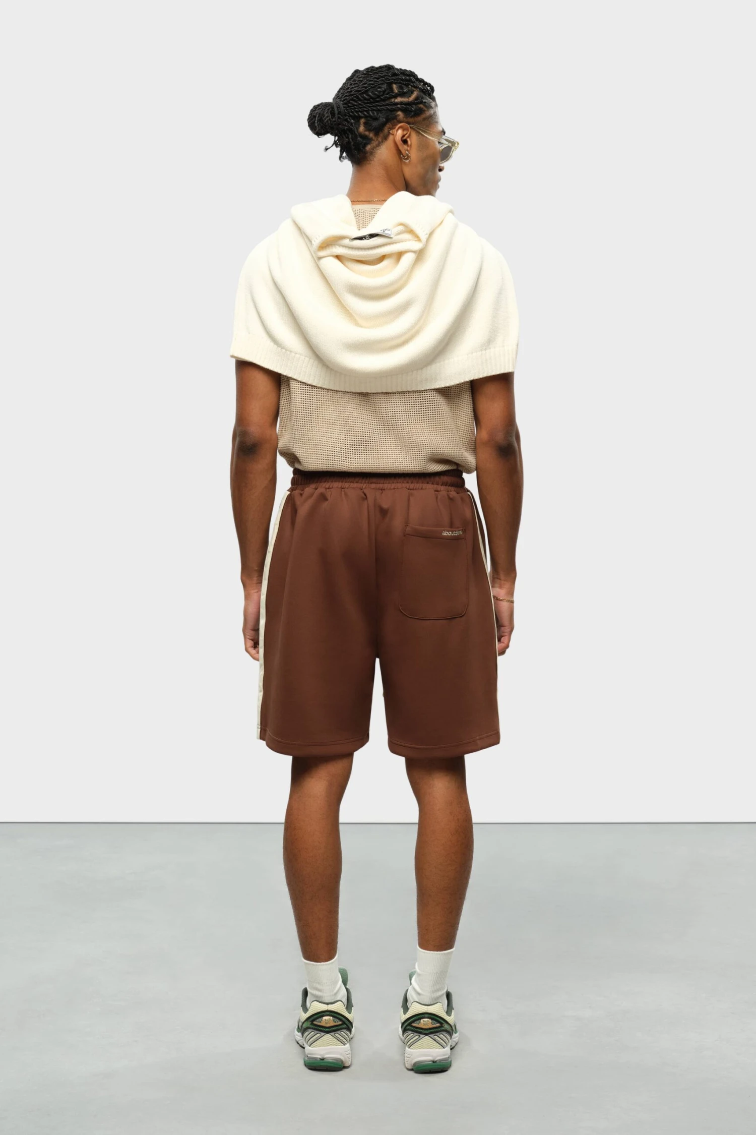 Monogram Track Short Brown/ecru - Image 3