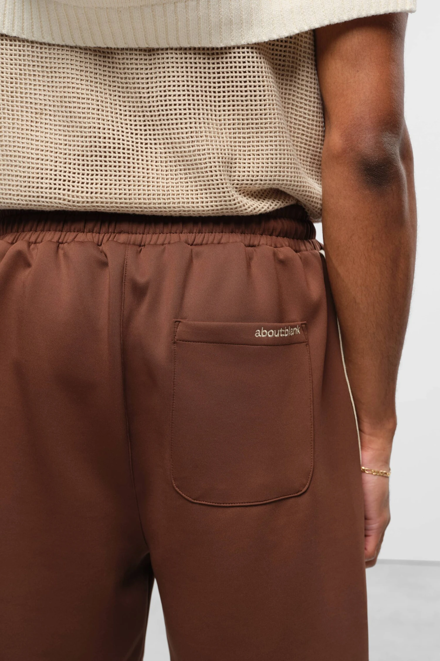 Monogram Track Short Brown/ecru - Image 4