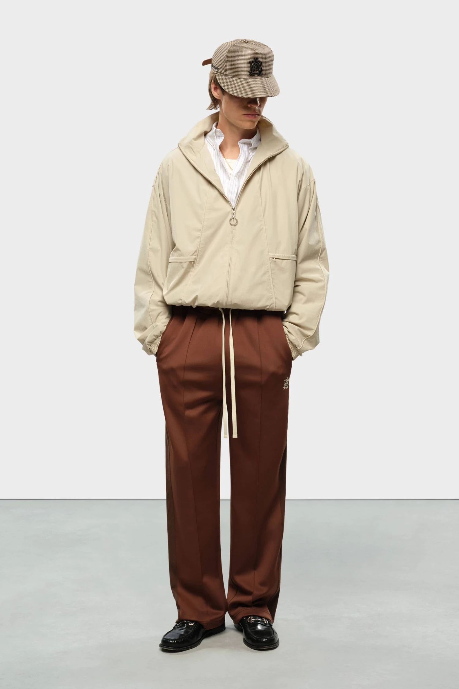 About:blank Monogram Trackpant Brown/ecru - Image 5