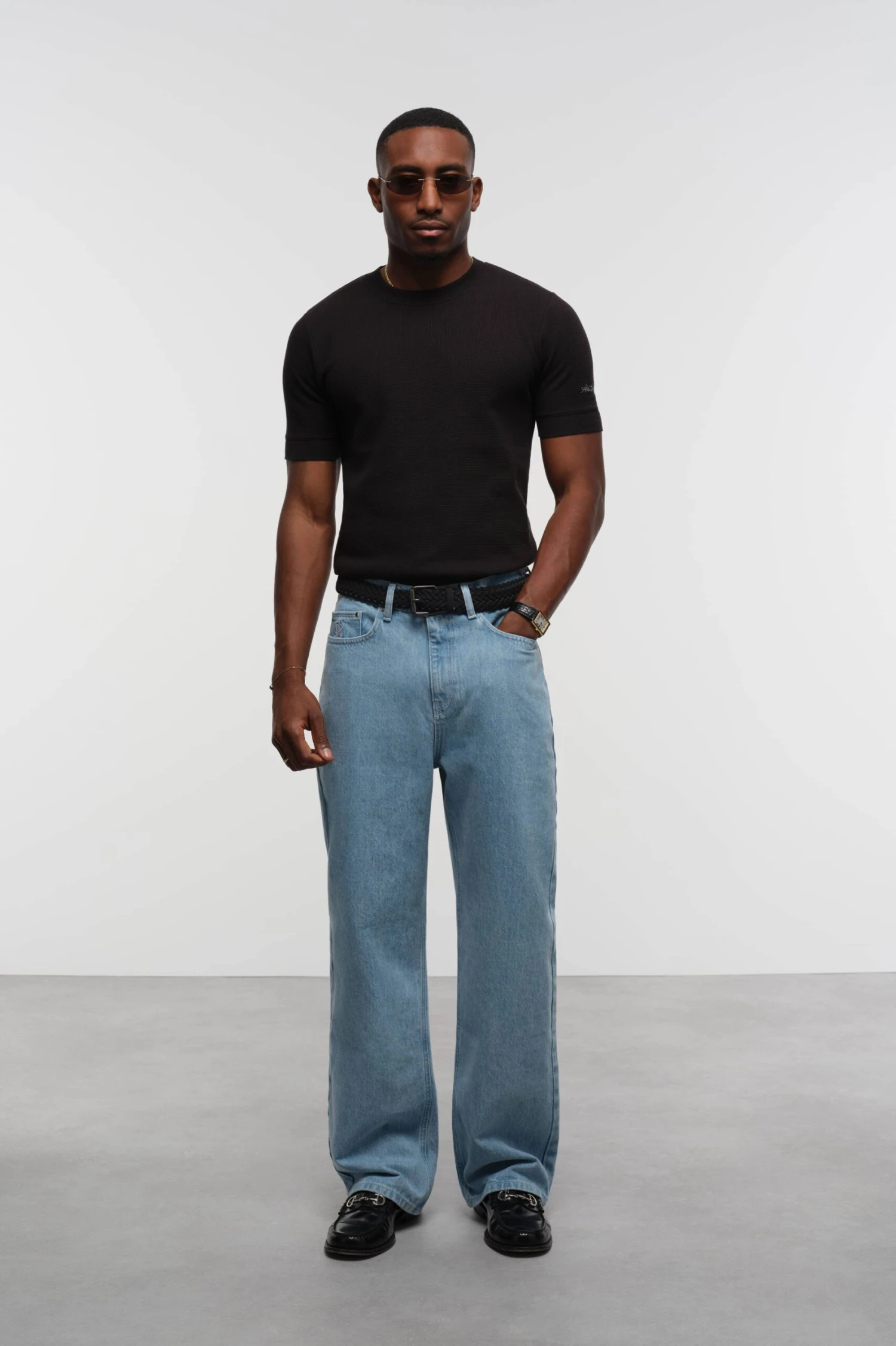 About:blank Relaxed Denim Light Wash - Image 2
