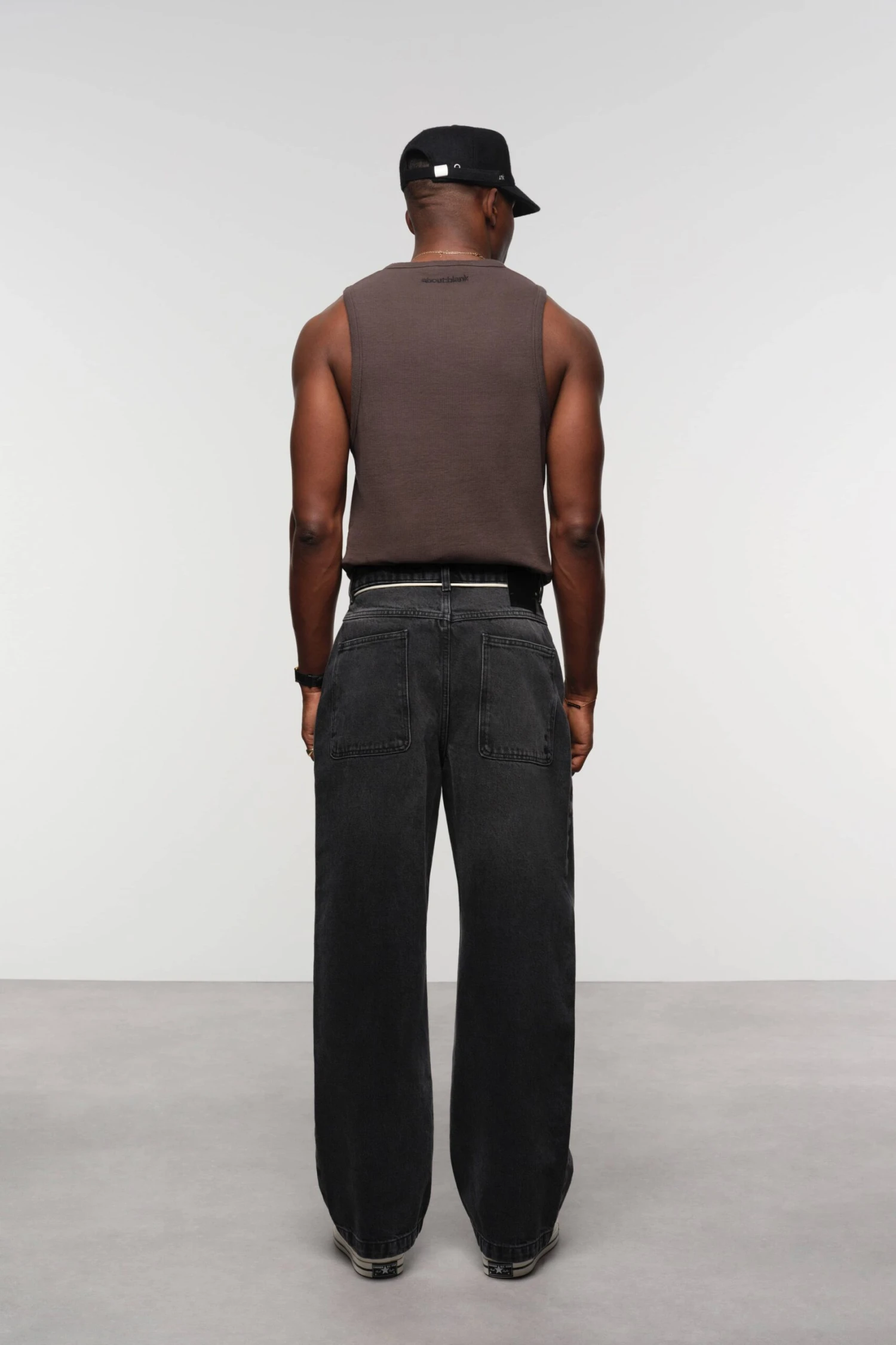 About:blank Wide Leg Denim Jean Vintage Black - Image 7