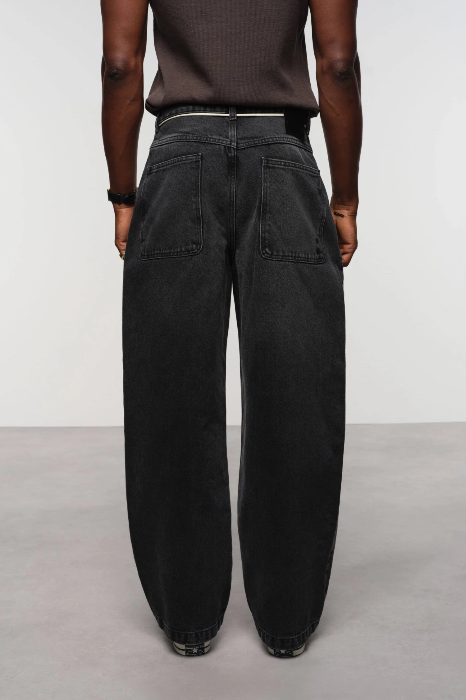 About:blank Wide Leg Denim Jean Vintage Black - Image 8