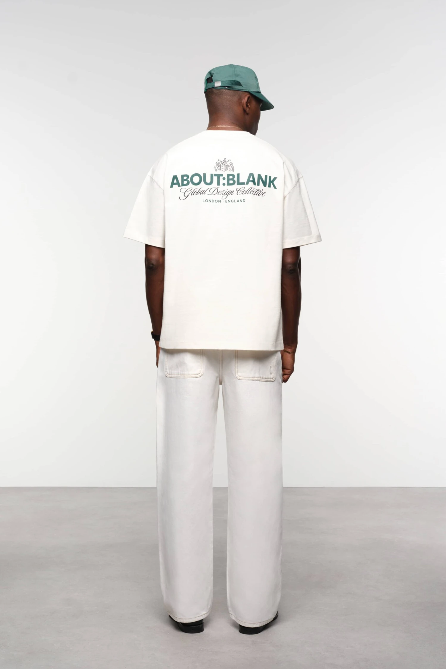 About:blank Blazon T-shirt Oat/epsom Green/black - Image 3