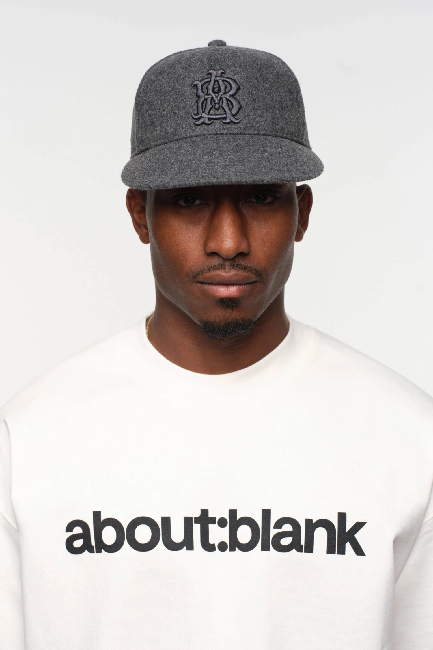 Monogram Wool Cap Charcoal - Image 2