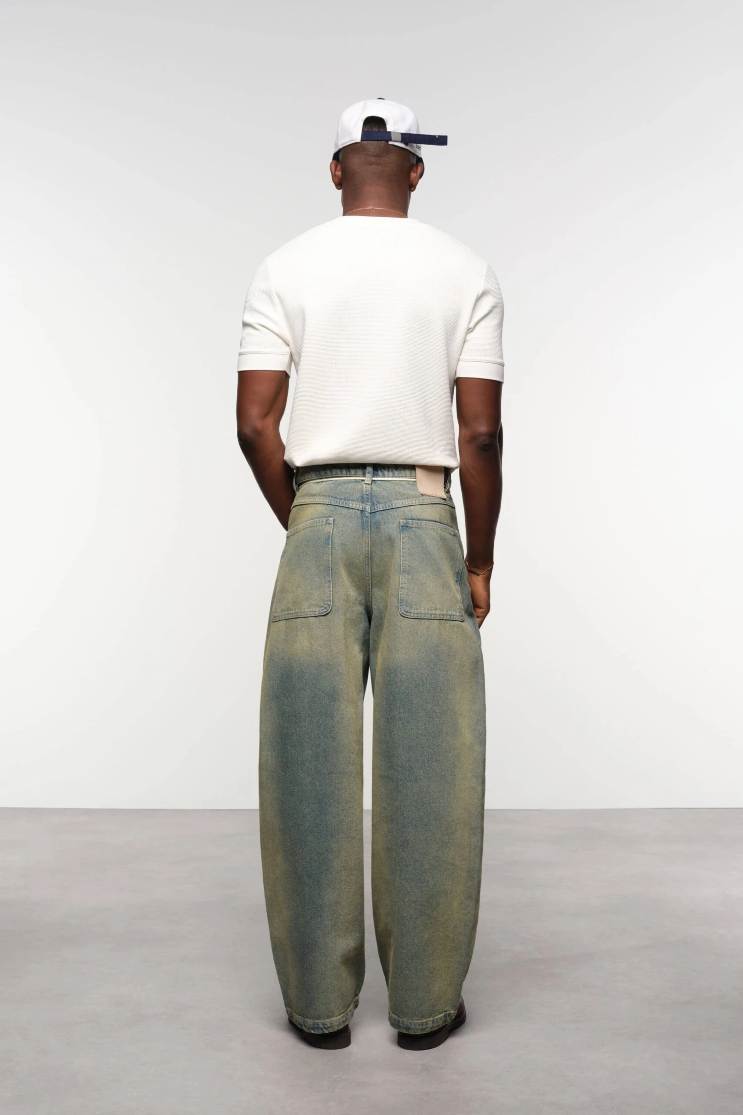 About---blank.com Wide Leg Denim Jean Dirty Wash - Image 3