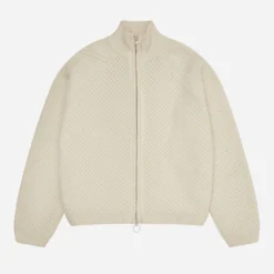 About:blank Bobble Knit Funnel Ecru