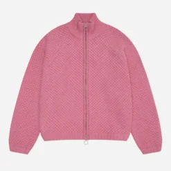 About:blank Bobble Knit Funnel Orchid