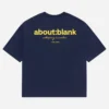 About---blank.com Box T-shirt Navy/yellow