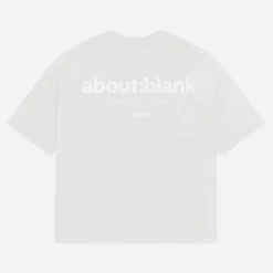 About---blank.com Box T-shirt Grey Marl/white