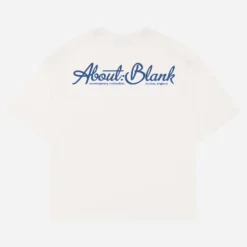 About---blank.com Banner T-shirt Oat/estate Blue