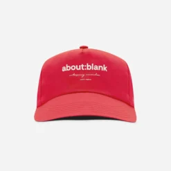 About:blank Box Cap Red/white