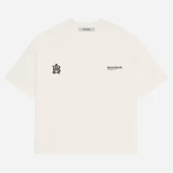 About:blank Dual Logo T-shirt Oat/black