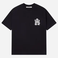 About---blank.com Monogram T-shirt Black/ecru