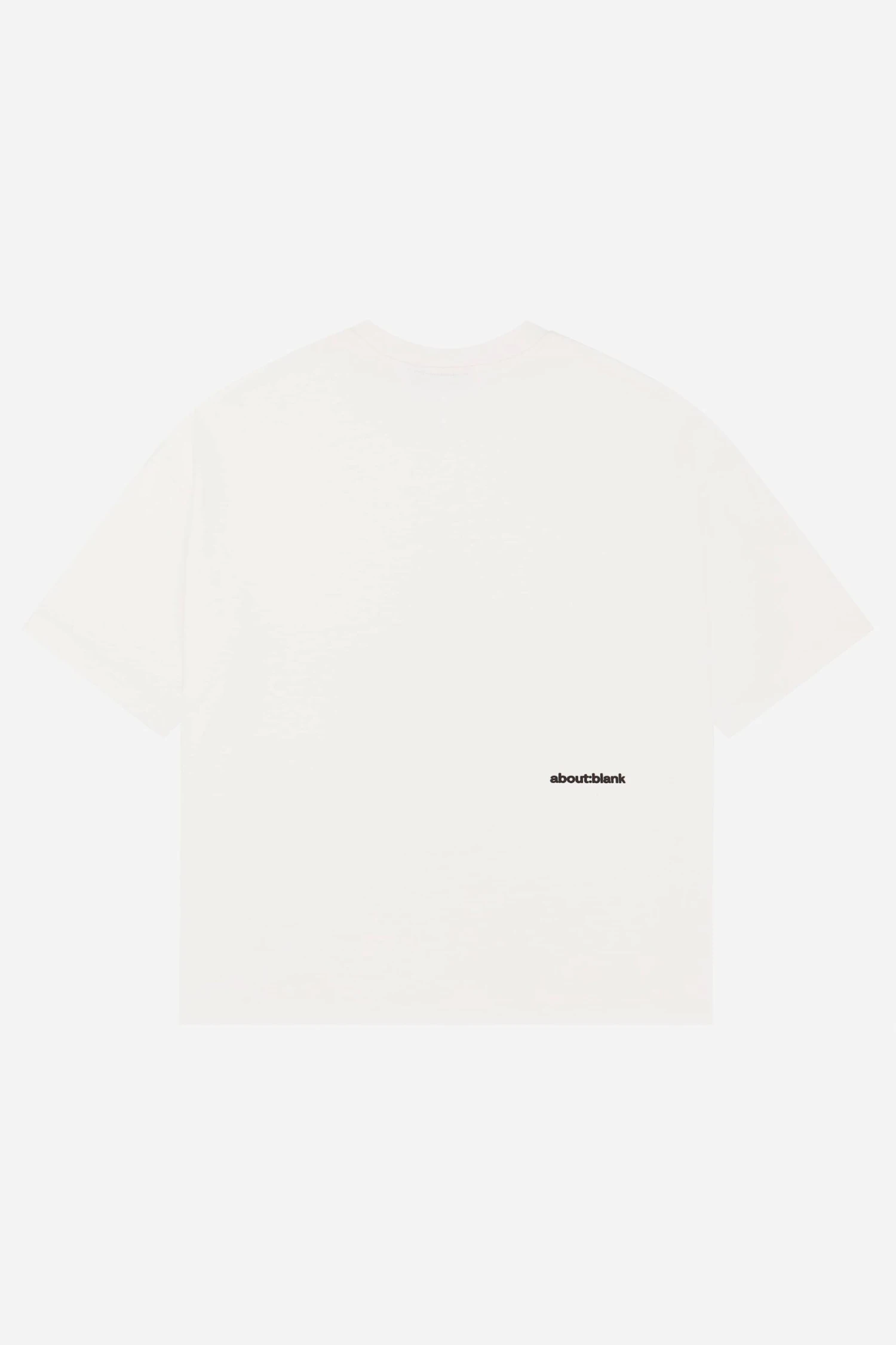 About---blank.com Mock Neck T-shirt Oat/black