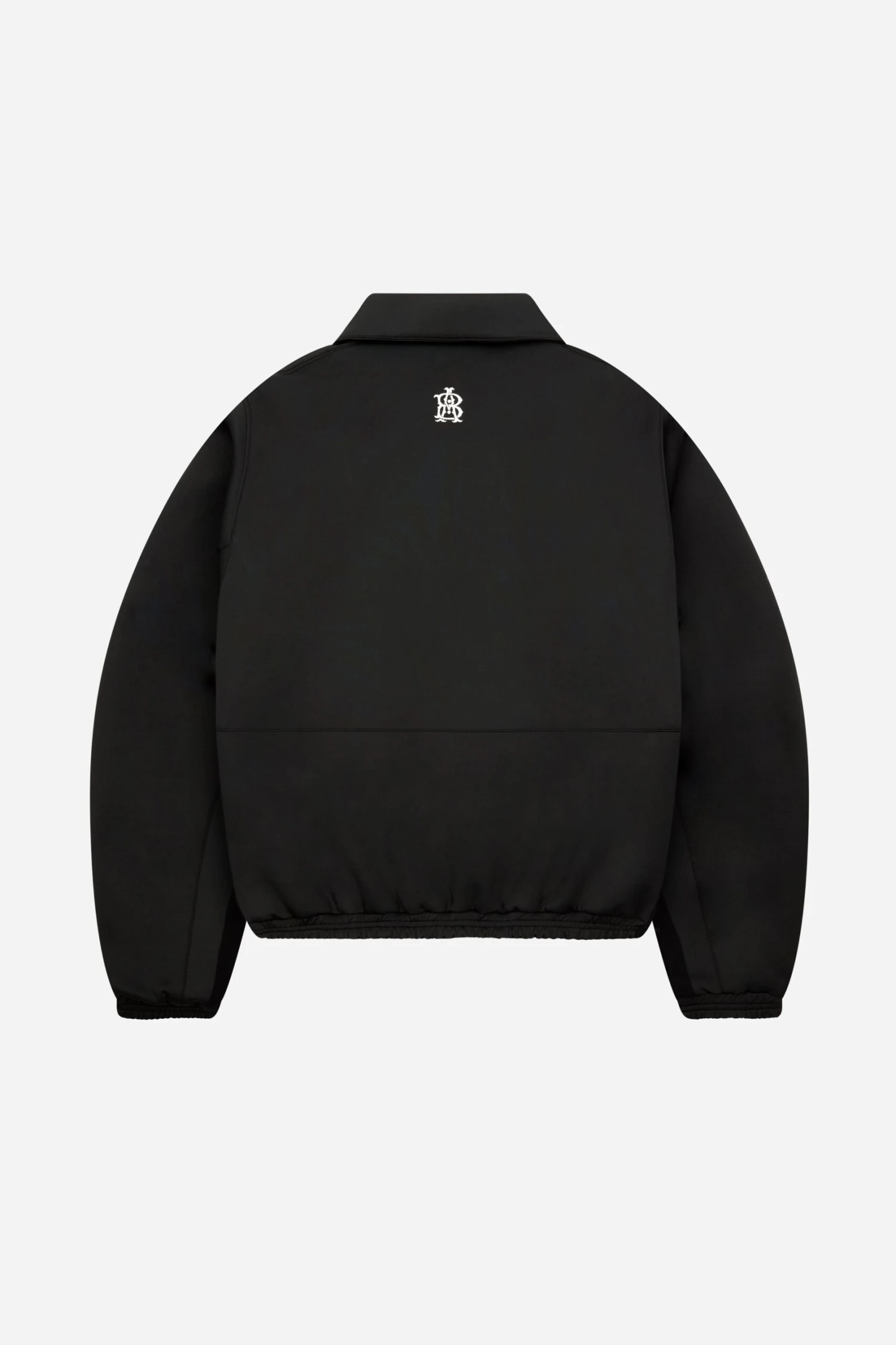 About:blank Monogram Track Jacket Black/ecru - Image 7