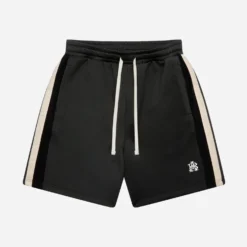 Monogram Track Short Black/ecru