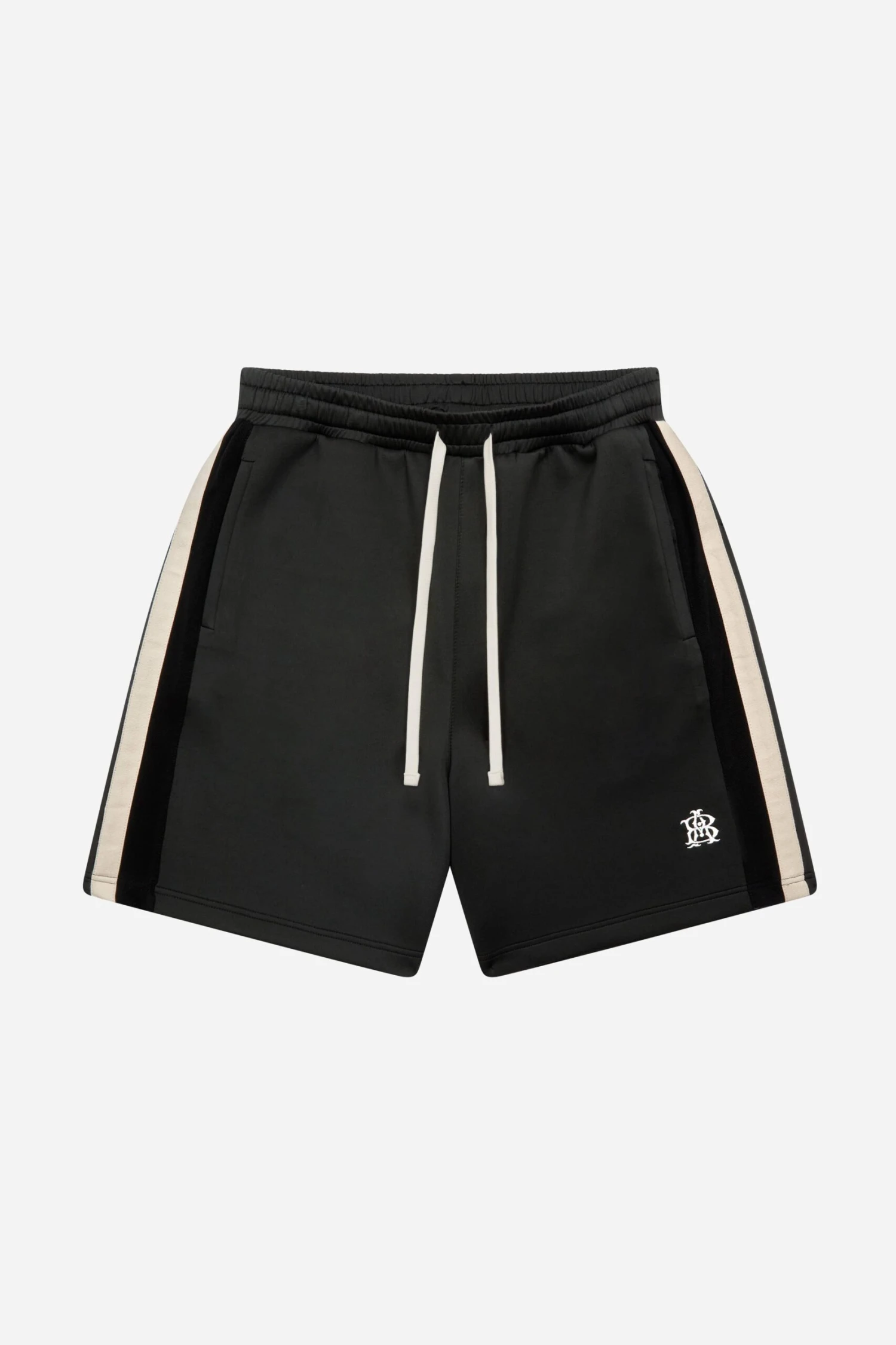 Monogram Track Short Black/ecru