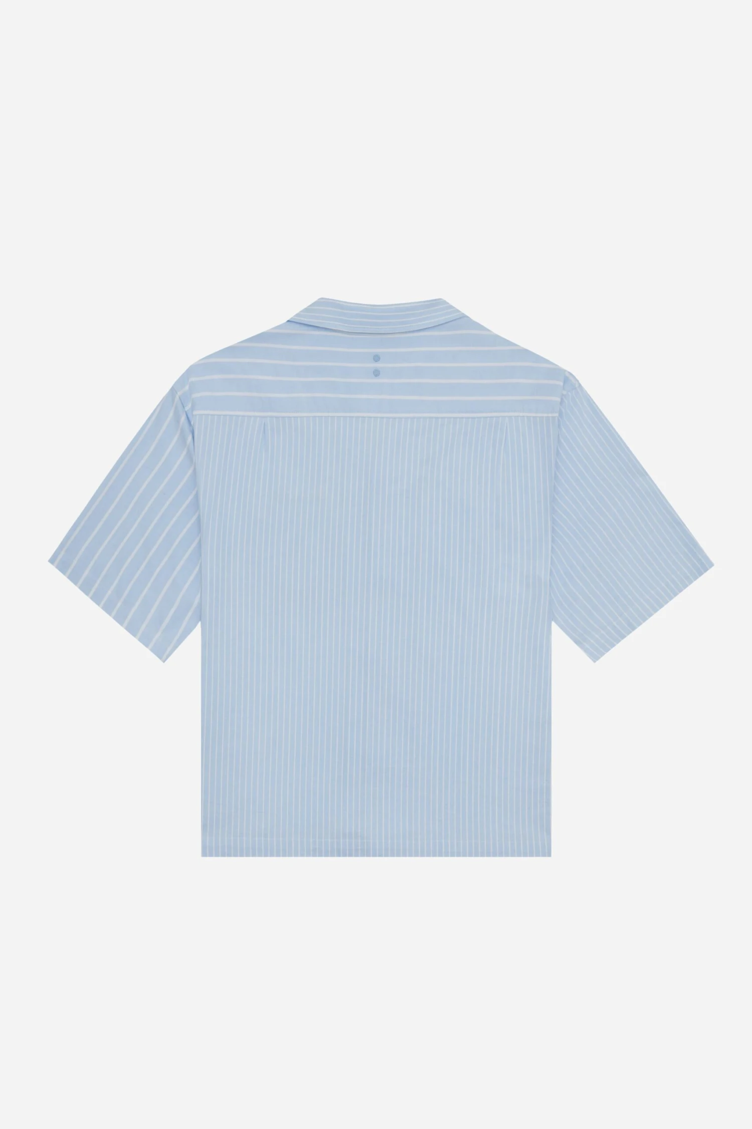 About:blank Patchwork Script Shirt Blue/white - Image 4