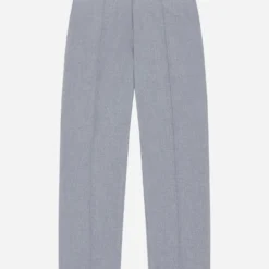 About---blank.com Everyday Pleated Trousers Light Grey