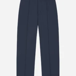 About---blank.com Everyday Pleated Trousers Navy