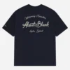 About---blank.com Chainstitch T-shirt Navy/ecru