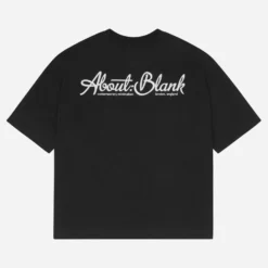 About---blank.com Banner T-shirt Black/ecru