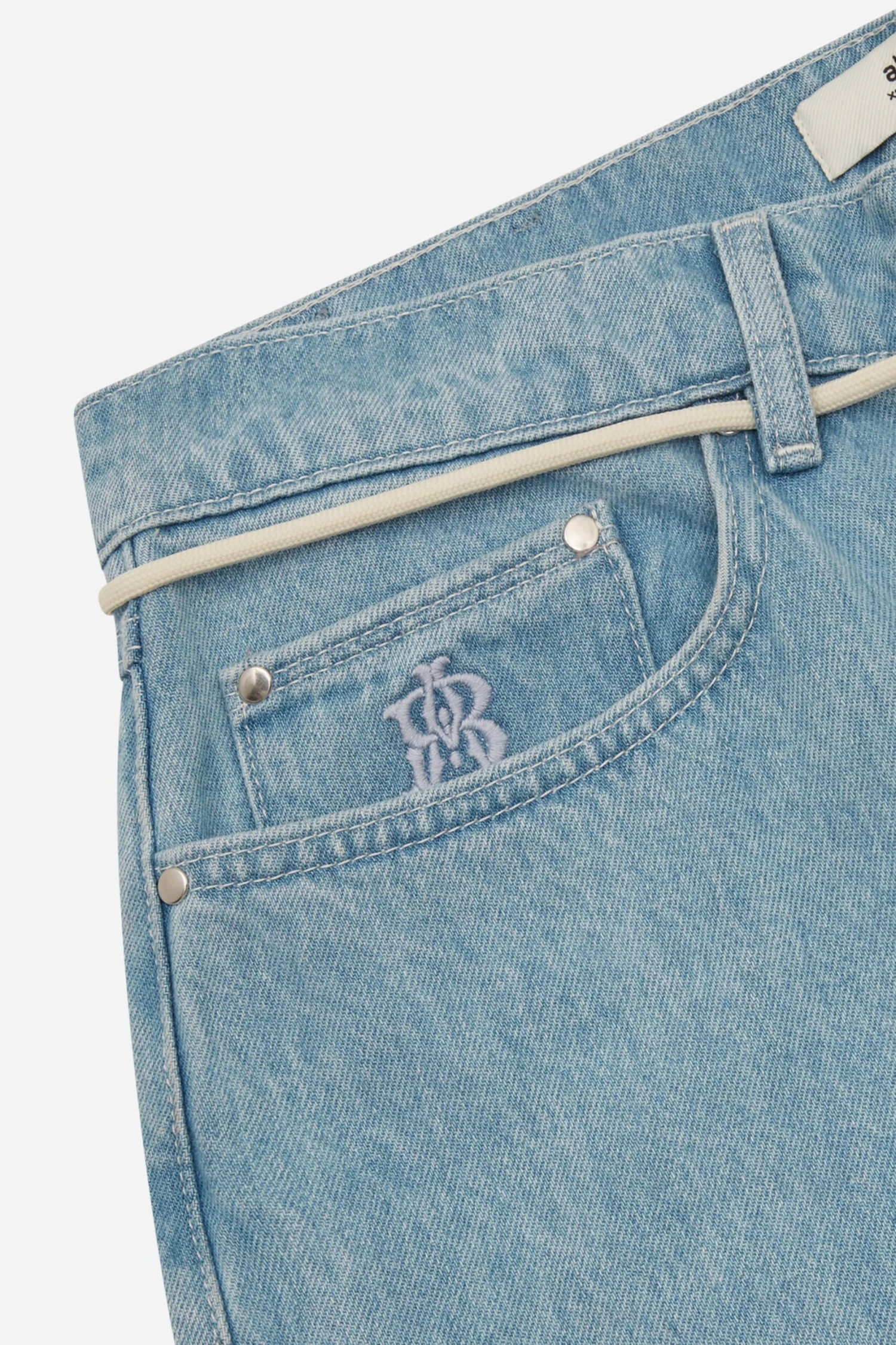 About:blank Relaxed Denim Light Wash - Image 6