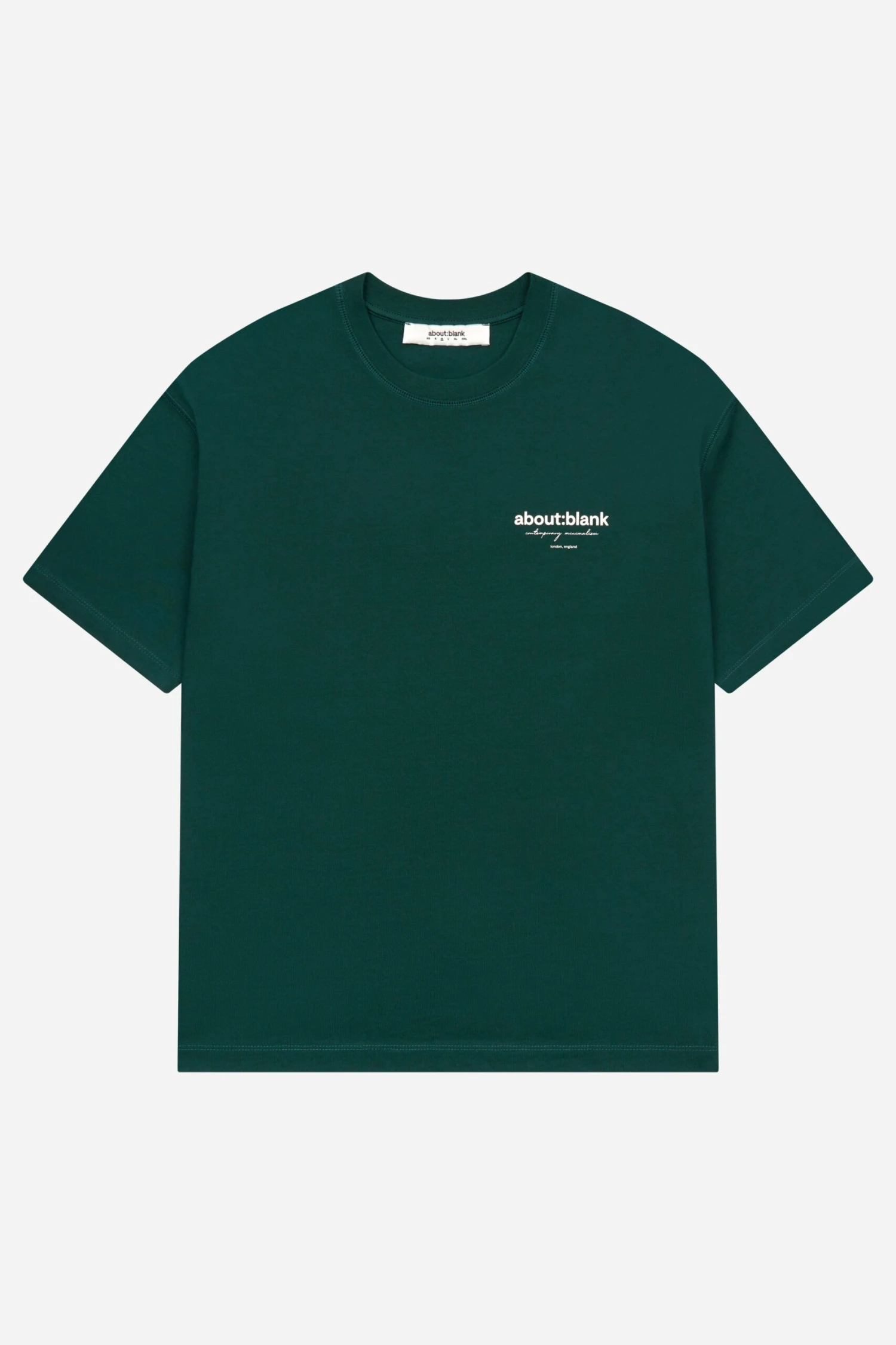 About:blank Reverse T-shirt Epsom Green/ecru