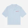 About:blank Script Short Sleeve Shirt Blue/white