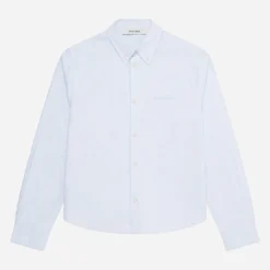 About---blank.com Striped Oxford Shirt White/blue