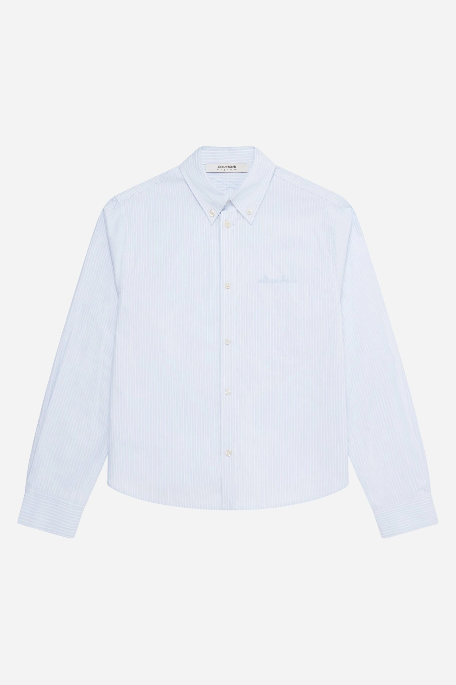 About---blank.com Striped Oxford Shirt White/blue