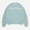 About---blank.com Mohair Knitted Crewneck Mint/ecru