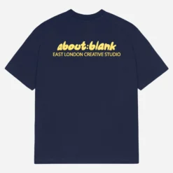 About---blank.com Zev T-shirt Navy/yellow