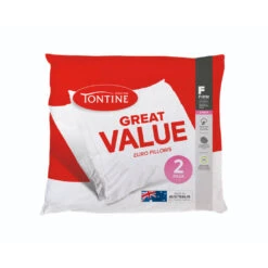 Great Value Euro Pillow 2 Pack