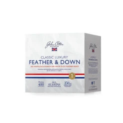 John Cotton 50/50 White Duck Feather & Down Quilt - All Seasons