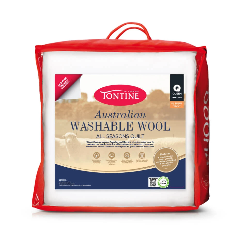 Lightweight Australian Washable Wool Quilt - All Seasons