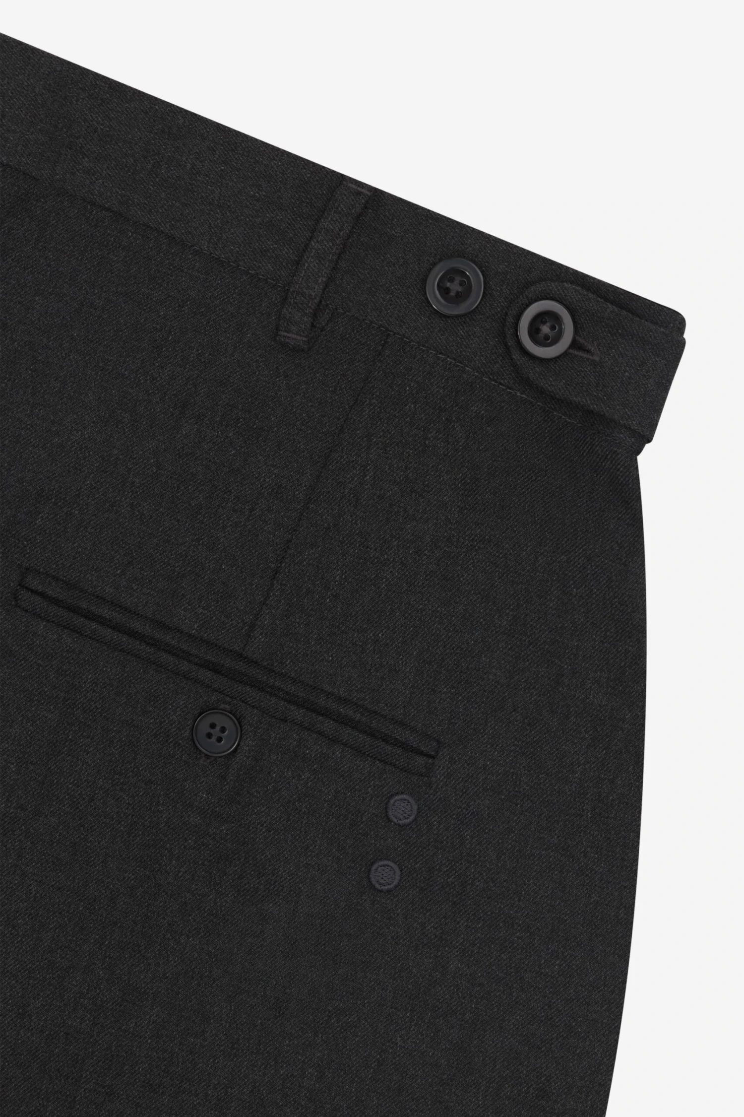 About:blank Tailored Wide Leg Trouser Charcoal - Image 5