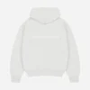About---blank.com Box Zip Hoodie Grey Marl/white