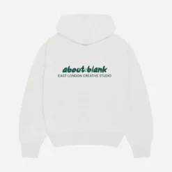 About---blank.com Zev Zip Hoodie Grey Marl/epsom Green