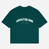 About---blank.com Arched Logo T-shirt Epsom Green/ecru