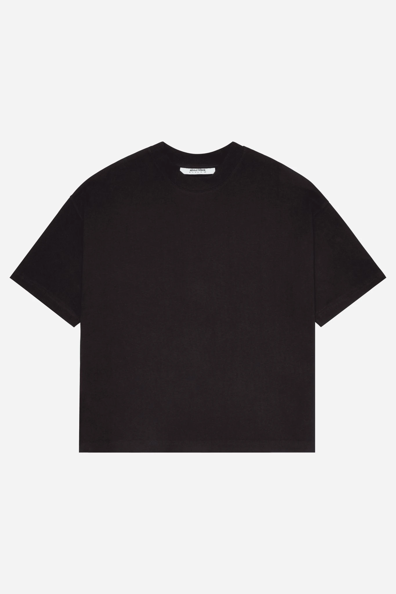 About---blank.com Mock Neck T-shirt Black/ecru - Image 4