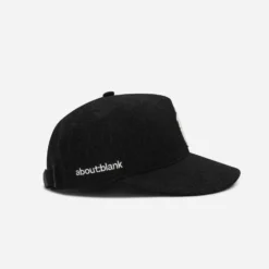 About---blank.com Monogram Wool Cap Black/ecru