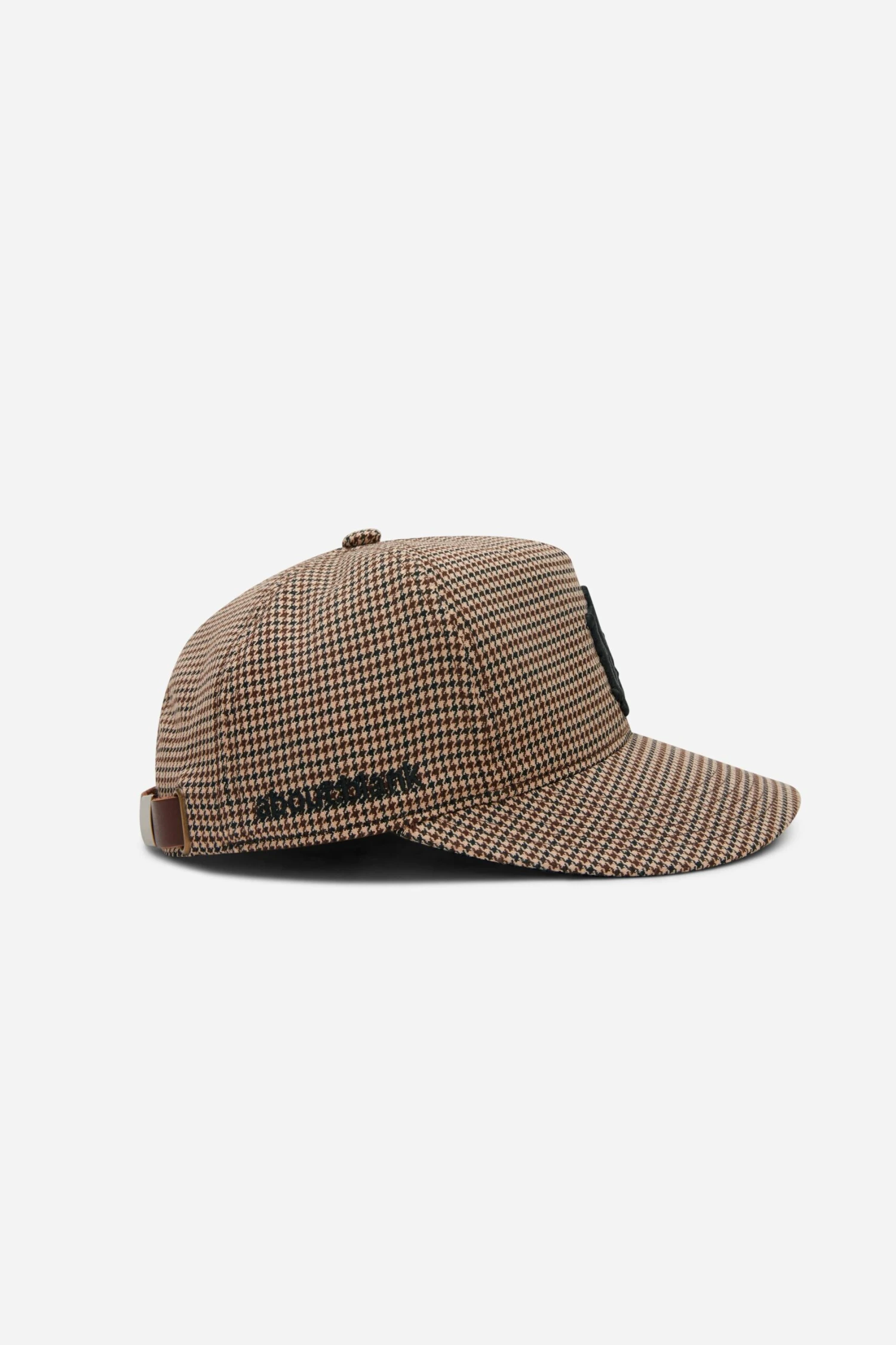 About---blank.com Monogram Wool Cap Puppytooth