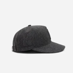 Monogram Wool Cap Charcoal